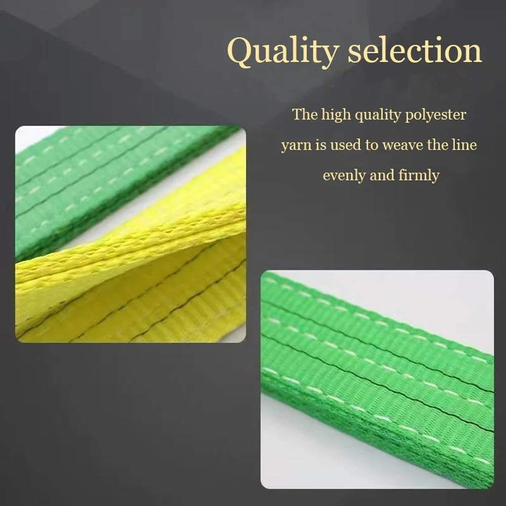 2ton 3ton Green Endless Flat Webbing Sling Industrial Yellow Material Handling